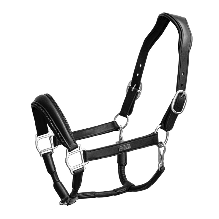 Anatomisch Lederen Halster ES Glimmer Black Edition in de groep Paardenuitrusting / Halsters / Leren Halsters bij Equinest (734020642359BA_r)