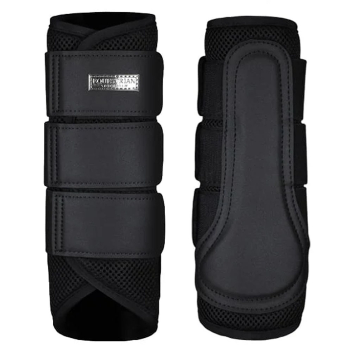 Beenbeschermers ES Classic Mesh All Black in de groep Paardenuitrusting / Beenbeschermers & Bandages / Beenbeschermers & Dressuurbeschermers bij Equinest (734020642582BABA_r)