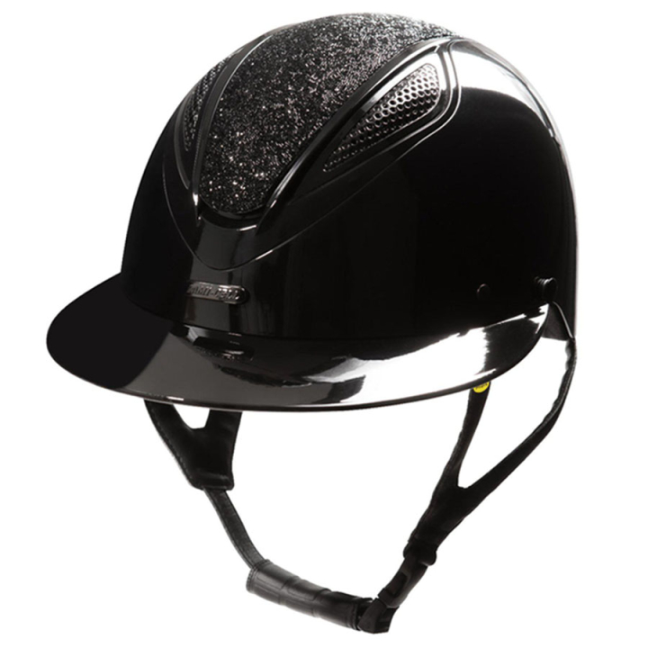 Paardrijcap MIPS Amelia Wide Peak Zwart in de groep Rijuitrusting / Paardrijcaps / MIPS-caps bij Equinest (743715BA_r)