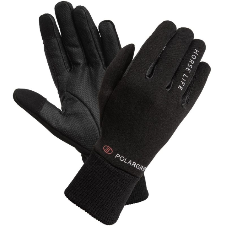 Winterrijhandschoenen Polargrip Zwart in de groep Rijkleding / Handschoenen bij Equinest (744811BA_r)