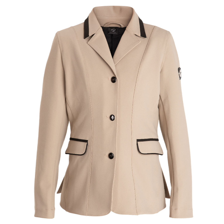 Wedstrijdjacket Kinderen/Jongeren Wendy Beige in de groep Rijkleding / Wedstrijdjasjes & Fracs bij Equinest (818513BE_r)