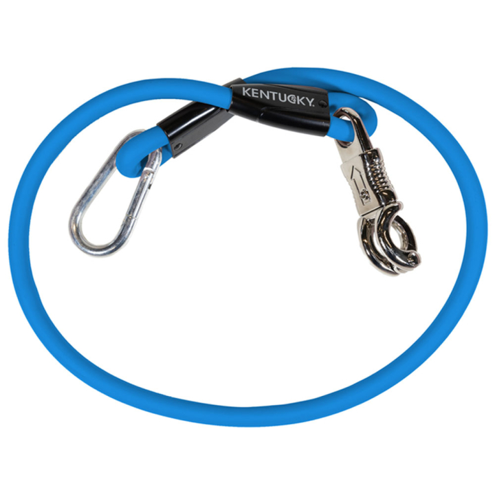 Aanbindtouw Box Lead & Cross Silicone Blauw in de groep Paardenuitrusting / Halstertouwen & Transport Halstertouwen / Transport Halstertouwen bij Equinest (821586255BL_r)