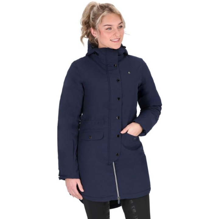 Rijparka Linde Waterproof Marineblauw in de groep Rijkleding / Jassen / Lange rijjassen bij Equinest (8486NA34NA_r)