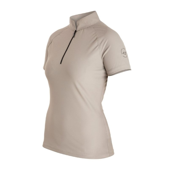 Rijshirt Mika Short Sleeve Taupe in de groep Rijkleding / Rijtops & T-shirts / T-shirts bij Equinest (855713TAU_r)