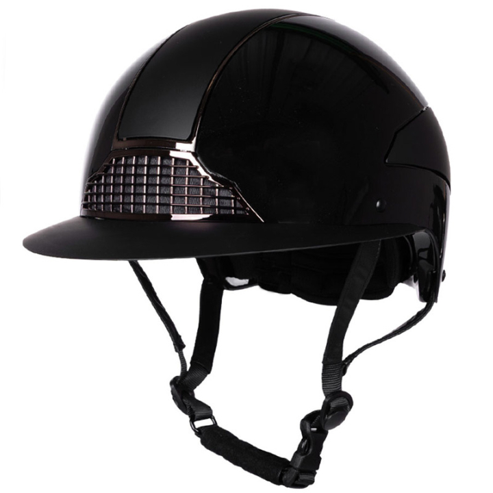 Paardrijcap Miami Polo Zwart in de groep Rijuitrusting / Paardrijcaps / Zonneklep bij Equinest (8770ZW5155BA_r)