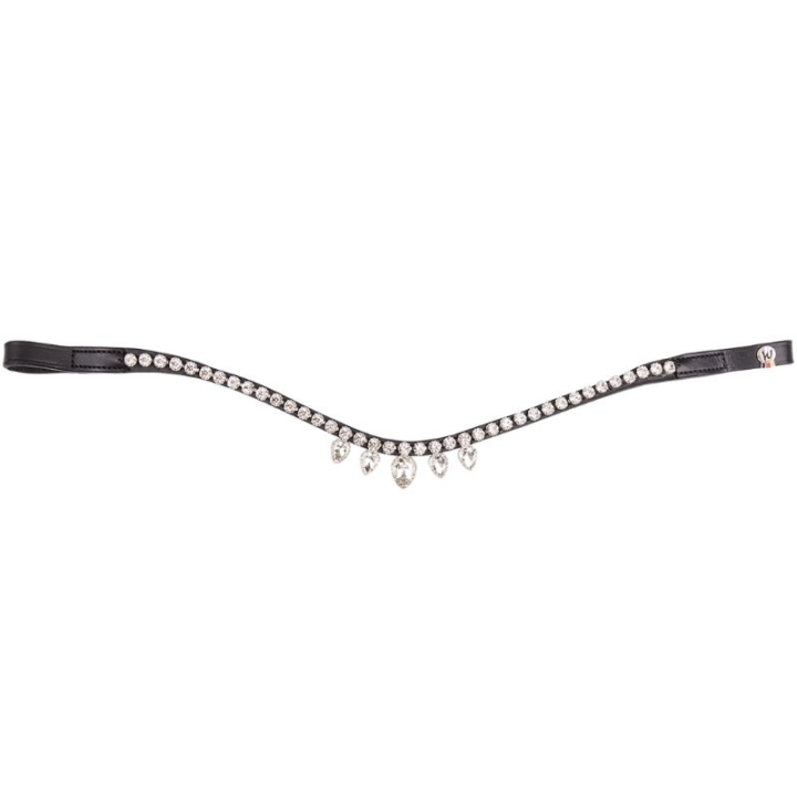 Hoofdband X-Line Diadem Zwart/Wit in de groep Paardenuitrusting / Hoofdstellen & Frontriemen / Frontriemen bij Equinest (9577501PBAWH_r)