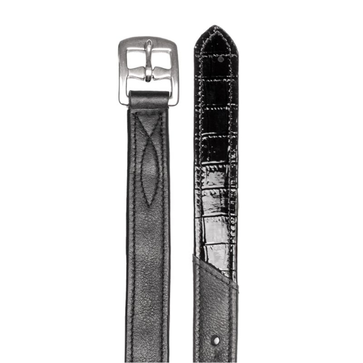 Beugelriemen Croco X-Line Zwart in de groep Paardenuitrusting / Stijgbeugelriemen bij Equinest (95821011BA_r)