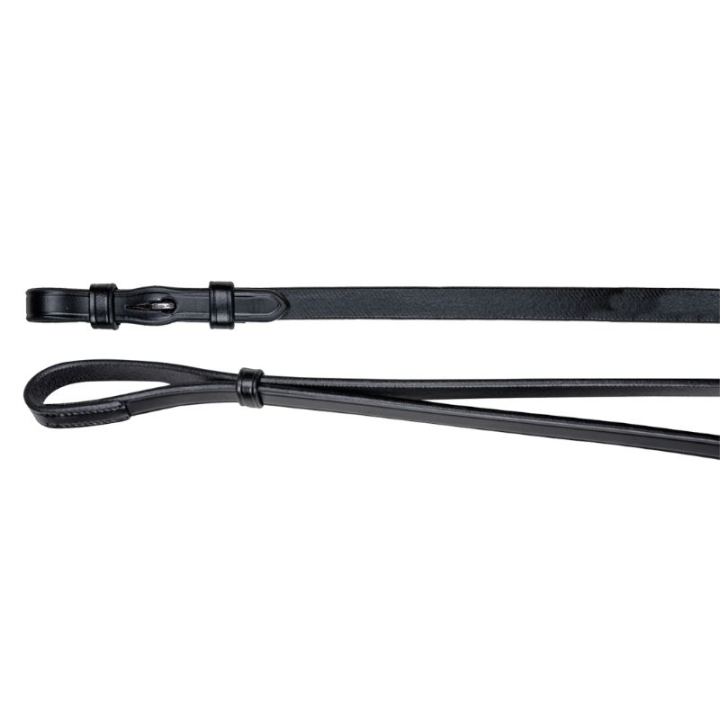 Kandareteugels Leather 12mm Hooks Zwart in de groep Paardenuitrusting / Teugels / Leren Teugels bij Equinest (958401BA-FU)