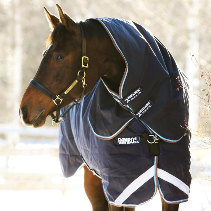 Outdoordeken Rambo Duo Plus 1000D (100g + 300g) Marineblauw/Lichtblauw/Bruin in de groep Paardendekens / Buitendekens bij Equinest (AAADA3BDNNALBLBR_r)