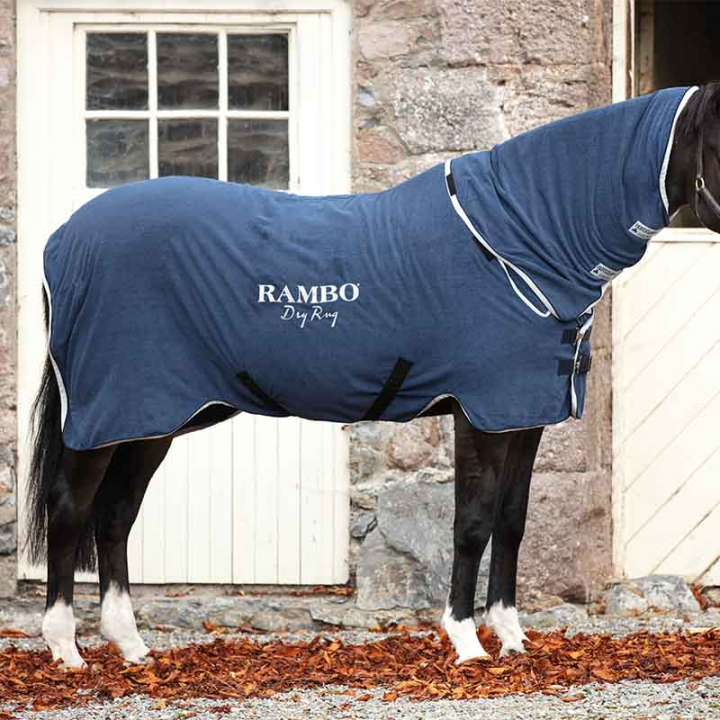 Zweetdeken Rambo Dry Rug Marineblauw in de groep Paardendekens / Koeldeken bij Equinest (ABAM52Ma_r)