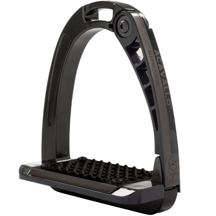 Stijgbeugels Kind/Junior Arena Alupro Total Black in de groep Paardenuitrusting / Stijgbeugels bij Equinest (AC617TBK)
