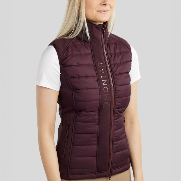 Hybride bodywarmer Emma Softshell Fig in de groep Rijkleding / Vesten bij Equinest (BW212436LPU_r)