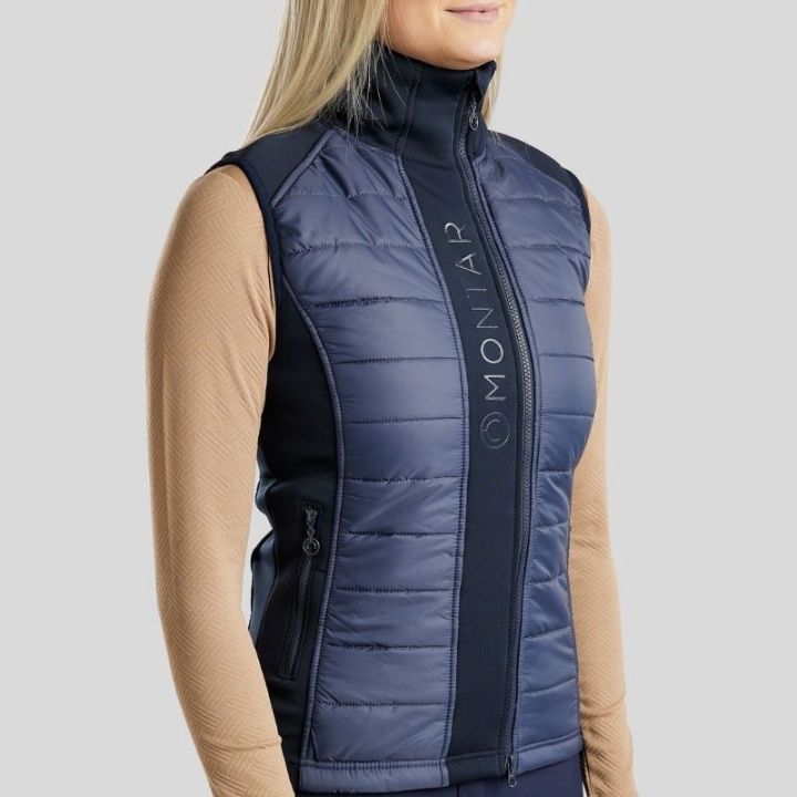 Hybride bodywarmer Emma Softshell Marineblauw in de groep Rijkleding / Vesten bij Equinest (BW21247LNA_r)