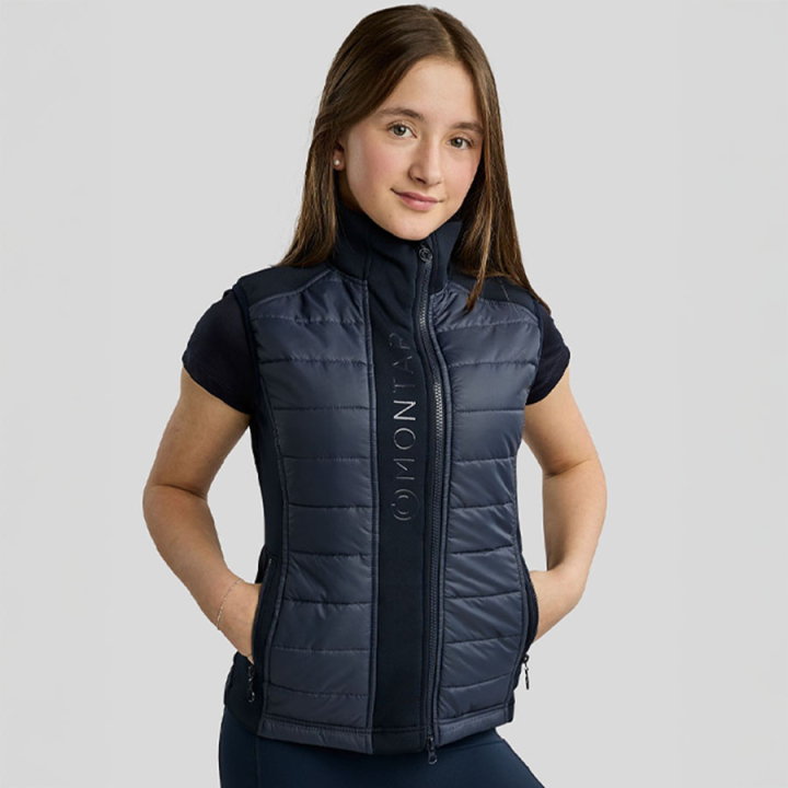 Hybride bodywarmer Kind/Junior Emma Softshell Marineblauw in de groep Rijkleding / Vesten bij Equinest (BW4125714NA_r)