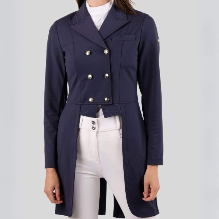 Dressuurfrack Softshell Marineblauw in de groep Rijkleding / Wedstrijdjasjes & Fracs bij Equinest (COAT20273NA_r)