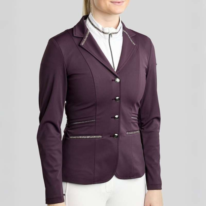 Wedstrijdjas MoKelly Softshell Gun Metal Crystals Fig in de groep Rijkleding / Wedstrijdjasjes & Fracs bij Equinest (COMB26713634FIG_r)