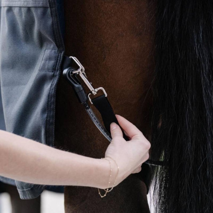 Beensingels Elasticated Zwart in de groep Paardendekens / Accessoires dekens bij Equinest (DZHL00K00BA)
