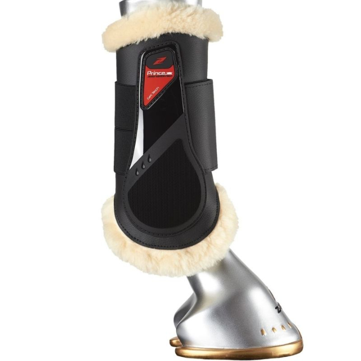 Dressuur beenbeschermers Prince Sensitive+ Front Zwart in de groep Paardenuitrusting / Beenbeschermers & Bandages / Beenbeschermers & Dressuurbeschermers bij Equinest (E2521BKMYWBA_r)