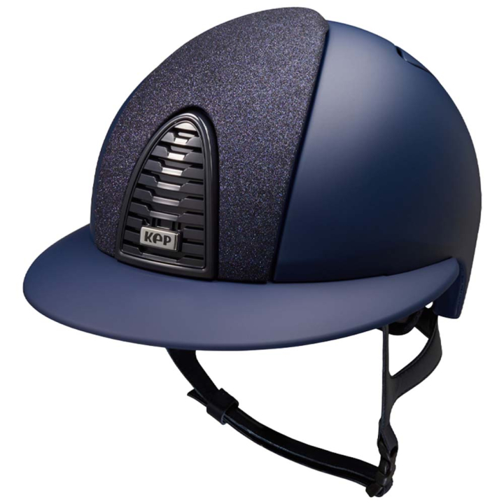 Paardrijcap Cromo 2.0 Matt Polo Inserto Star Marineblauw in de groep Rijuitrusting / Paardrijcaps / Zonneklep bij Equinest (E54324L05071NA_r)