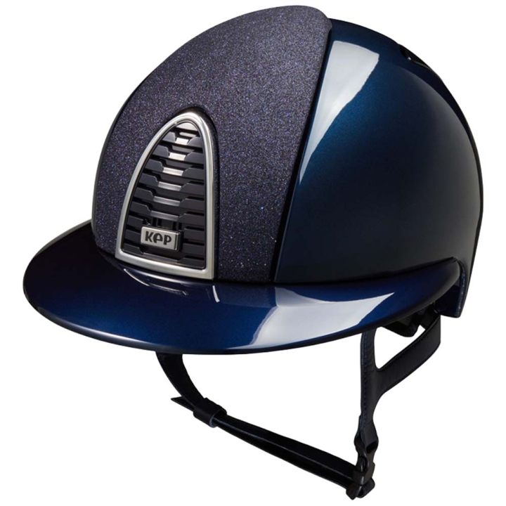 Paardrijcap Cromo 2.0 Shine Polo Inserto Star Marineblauw in de groep Rijuitrusting / Paardrijcaps / Zonneklep bij Equinest (E54326L05071NA_r)