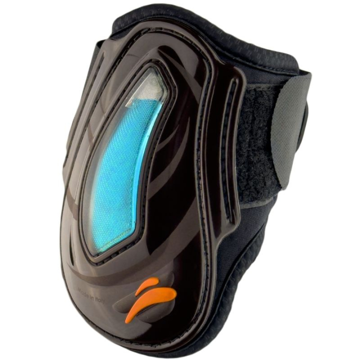 Strijklappen eAirshock Velcro Bruin in de groep Paardenuitrusting / Beenbeschermers & Bandages / Kogelbeschermers & Strijklappen bij Equinest (EAIRRLMVBR_r)