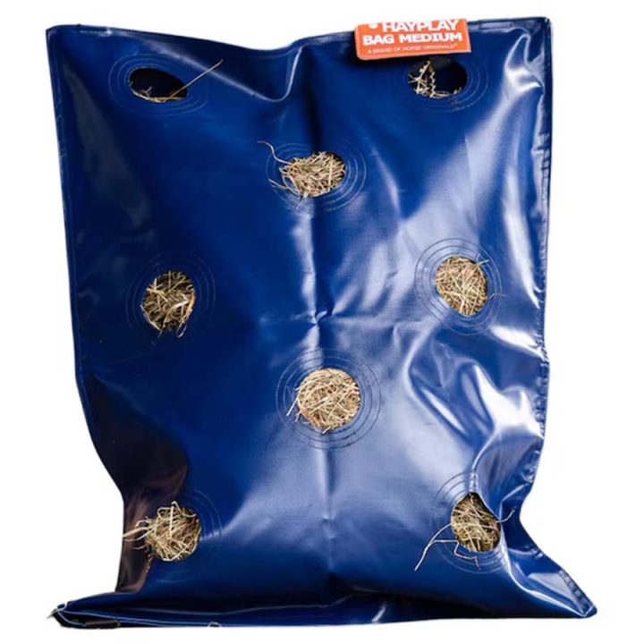 Hooizak HayPlay Bag Zipperbag Medium Donkerblauw in de groep Stal & Weide / Staluitrusting / Hooinetten & Hooizakken bij Equinest (HO-PB-M)