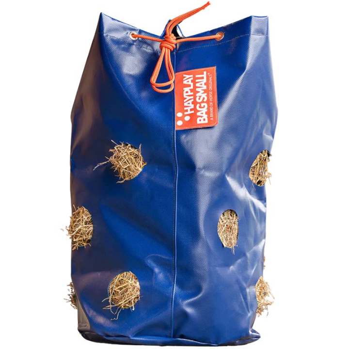 Hooizak HayPlay Tiebag Small Donkerblauw in de groep Stal & Weide / Staluitrusting / Hooinetten & Hooizakken bij Equinest (HO-PB-S)