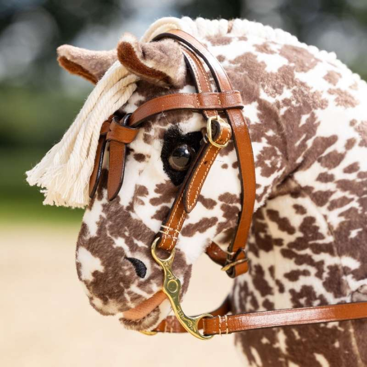 Westernhoofdstel Toy Pony Bruin in de groep Stokpaarden & Speelgoedpaarden / Uitrusting voor Speelgoedpaard bij Equinest (IT038540BR)