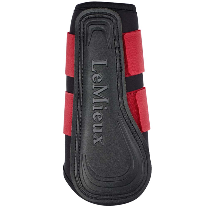 Beenbeschermers Grafter Zwart/Rood in de groep Paardenuitrusting / Beenbeschermers & Bandages / Beenbeschermers & Dressuurbeschermers bij Equinest (IT04918003BARE_r)