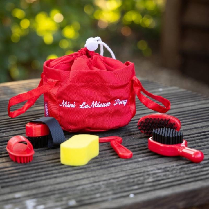 Poetset Toy Pony Rood in de groep Stokpaarden & Speelgoedpaarden / Uitrusting voor Speelgoedpaard bij Equinest (IT054710RE)