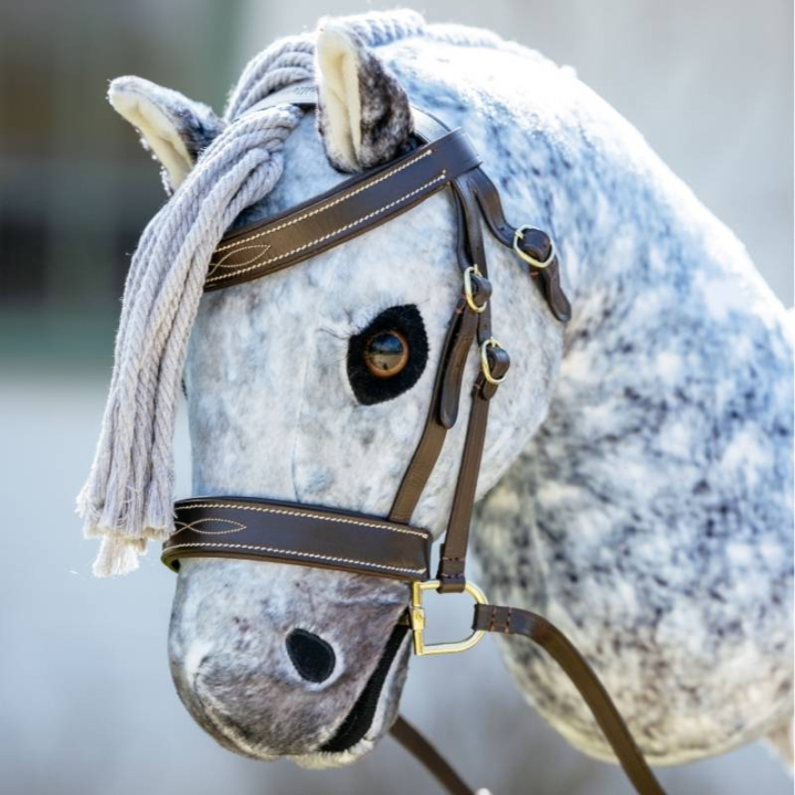 Hoofdstel voor stokpaard Hunter Bruin in de groep Stokpaarden & Speelgoedpaarden / Uitrusting voor Stokpaard bij Equinest (IT062510BR)