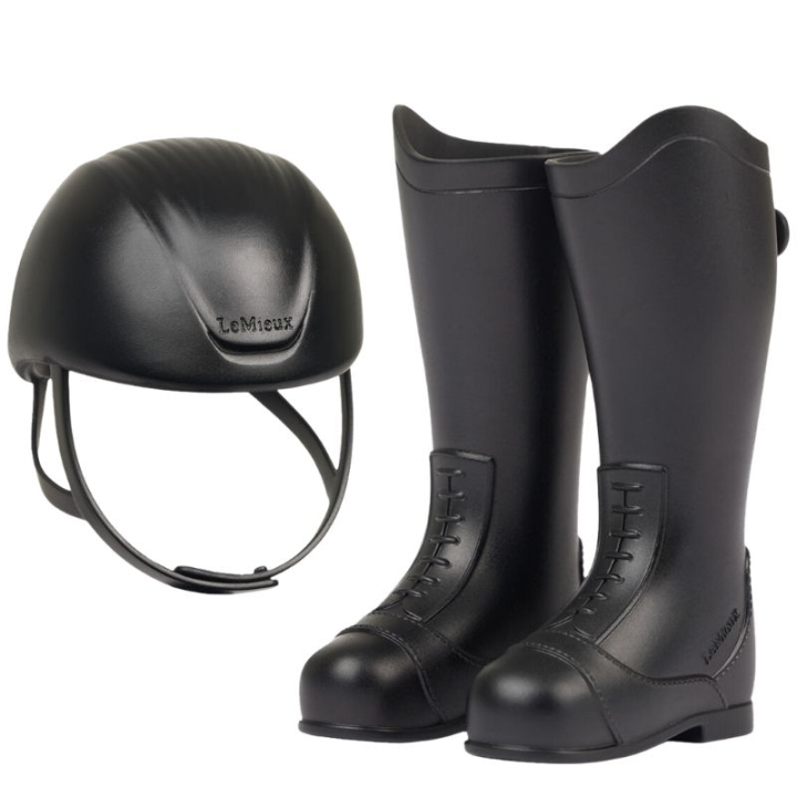 Rijhelm & Rijlaarzen Toy Rider Zwart in de groep Stokpaarden & Speelgoedpaarden / Uitrusting voor Speelgoedpaard bij Equinest (IT086460BA)