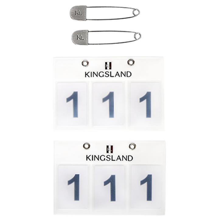 Nummerplaat Classic 2-pack Wit in de groep Paardenuitrusting / Accessoires / Startnummers bij Equinest (KLC-HG-730VI-ONESIZE)