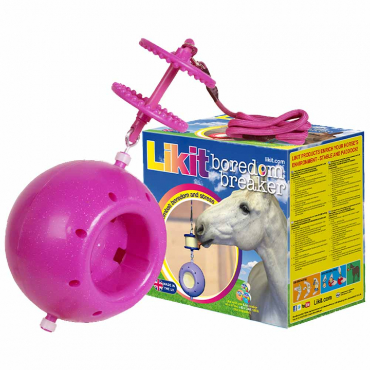 Houder Boredom Breaker Niveau 3 Roze/Glitter in de groep Stal & Weide / Paardenspeelgoed bij Equinest (LIKBB03PI)