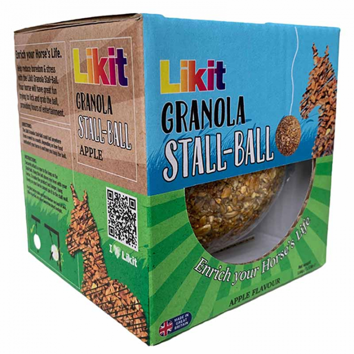 Stalbal Granola Apple 1,6kg in de groep Voedingssupplement / Voedingssupplement paard / Zoutstenen & Likstenen bij Equinest (LIKGRANBALLAP-1600)