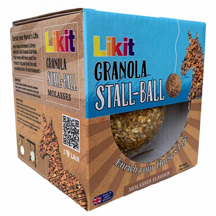 Stalbal Granola Molasses 1,6kg in de groep Voedingssupplement / Voedingssupplement paard / Zoutstenen & Likstenen bij Equinest (LIKGRANBALLNA-1600)