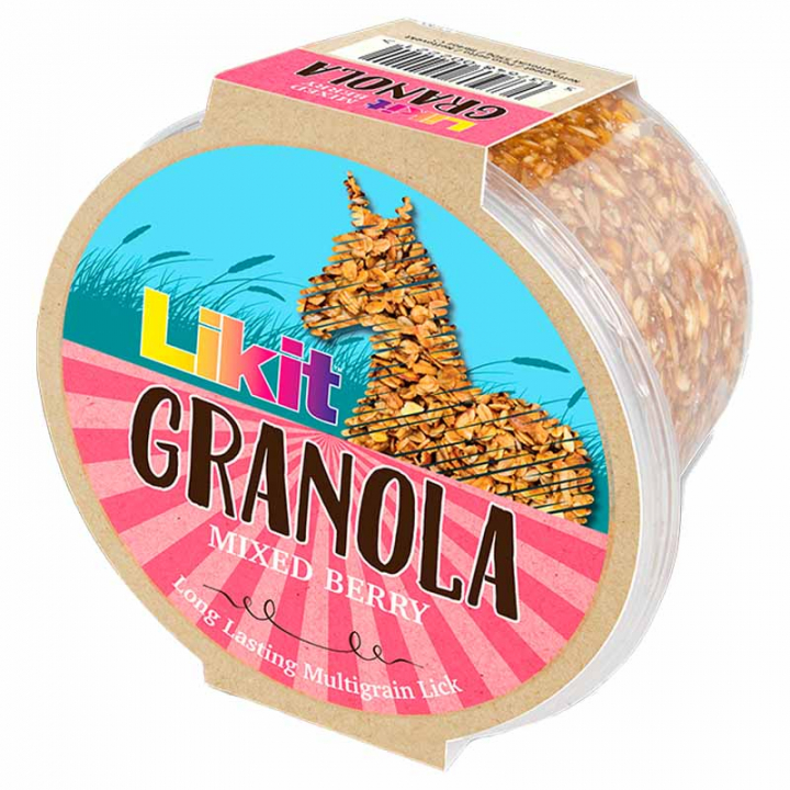 Liksteen Granola Mixed Berry Refill met Gat 550g in de groep Voedingssupplement / Voedingssupplement paard / Zoutstenen & Likstenen bij Equinest (LIKGRANMBX8-550)