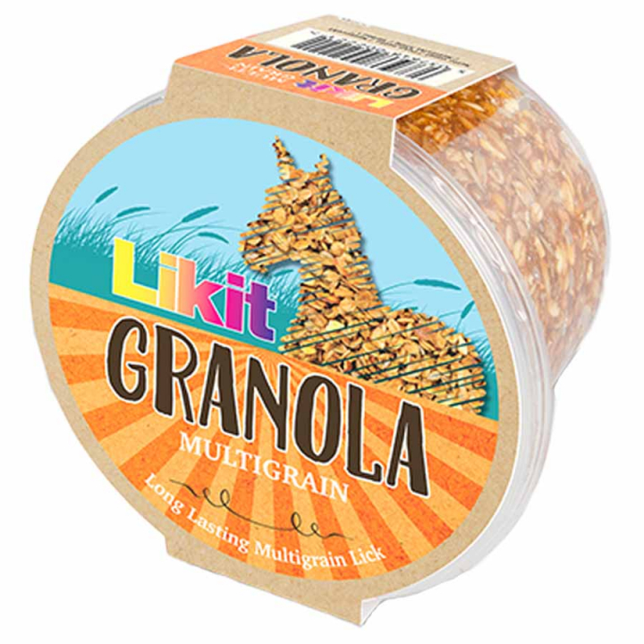 Liksteen Granola Multigrain Refill met Gat 550g in de groep Voedingssupplement / Voedingssupplement paard / Zoutstenen & Likstenen bij Equinest (LIKGRANORX8EU-550)