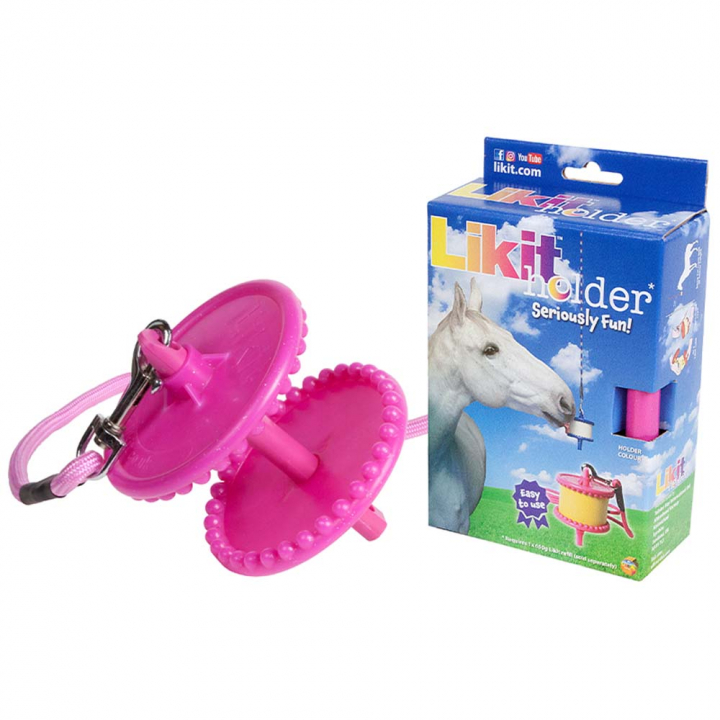 Houder Niveau 1 Roze/Glitter in de groep Voedingssupplement / Voedingssupplement paard / Zoutstenen & Likstenen bij Equinest (LIKLH02PI)