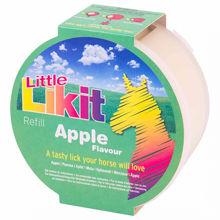 Liksteen Little Apple Refill zonder Gat 250g in de groep Voedingssupplement / Voedingssupplement paard / Zoutstenen & Likstenen bij Equinest (LIKLLAPEU-250)