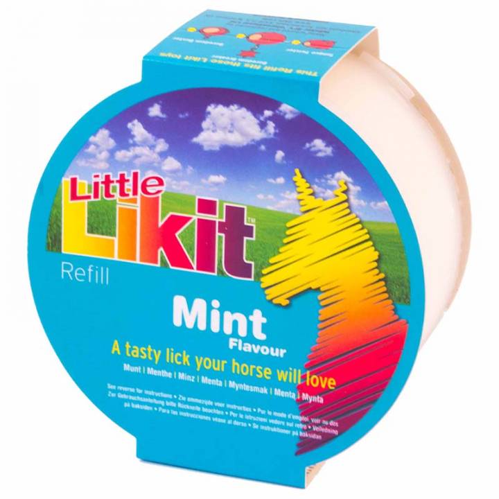 Liksteen Little Mint Refill zonder Gat 250g in de groep Voedingssupplement / Voedingssupplement paard / Zoutstenen & Likstenen bij Equinest (LIKLLMIEU-250)