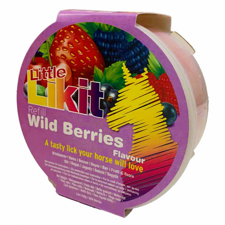 Liksteen Little Wild Berries Refill zonder Gat 250g in de groep Paardenverzorging en Verzorging / Paardensnoepjes bij Equinest (LIKLLWB-250)