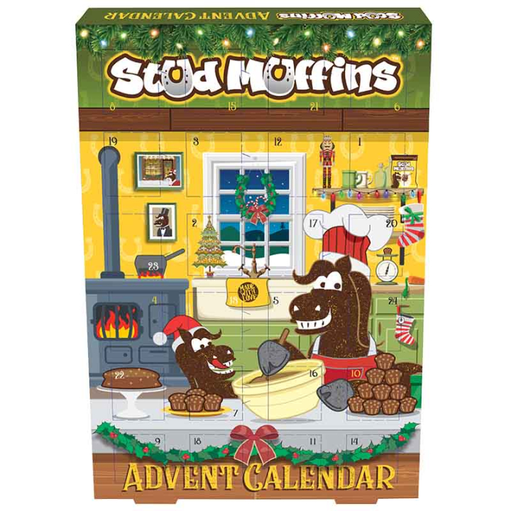 Adventskalender Paardensnoepjes Stud Muffins 250g in de groep Paardenverzorging en Verzorging / Paardensnoepjes bij Equinest (LIKSTUDADX7-250)