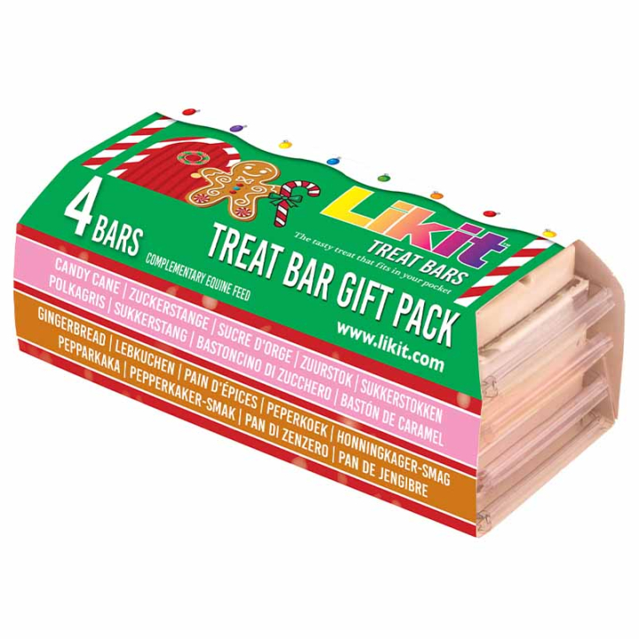 Paardensnoepjes Treat Bars Gift Pack 4-pack 360g in de groep Paardenverzorging en Verzorging / Paardensnoepjes bij Equinest (LIKTBXMAS-360)