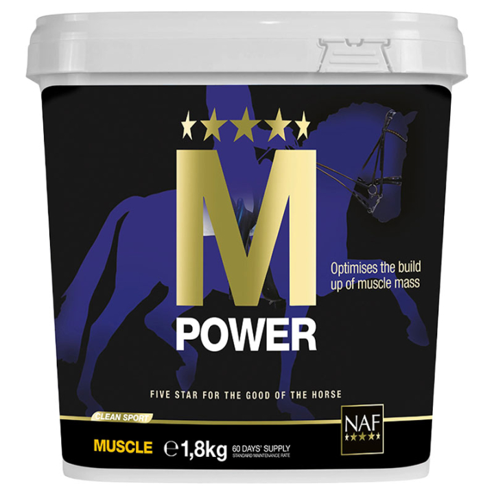 M Power 1,8kg in de groep Voedingssupplement / Voedingssupplement paard / spieren bij Equinest (NAF18818-1800)