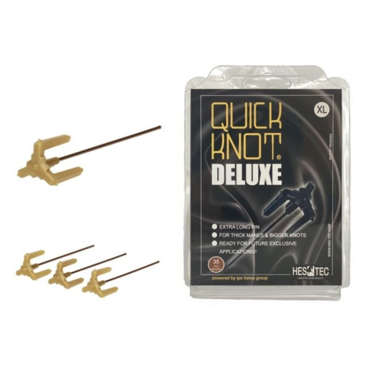 Quick Knot Deluxe Bruin XL in de groep Paardenverzorging en Verzorging / Elastiekjes & Manenrozet bij Equinest (Q6000351BR-XL)