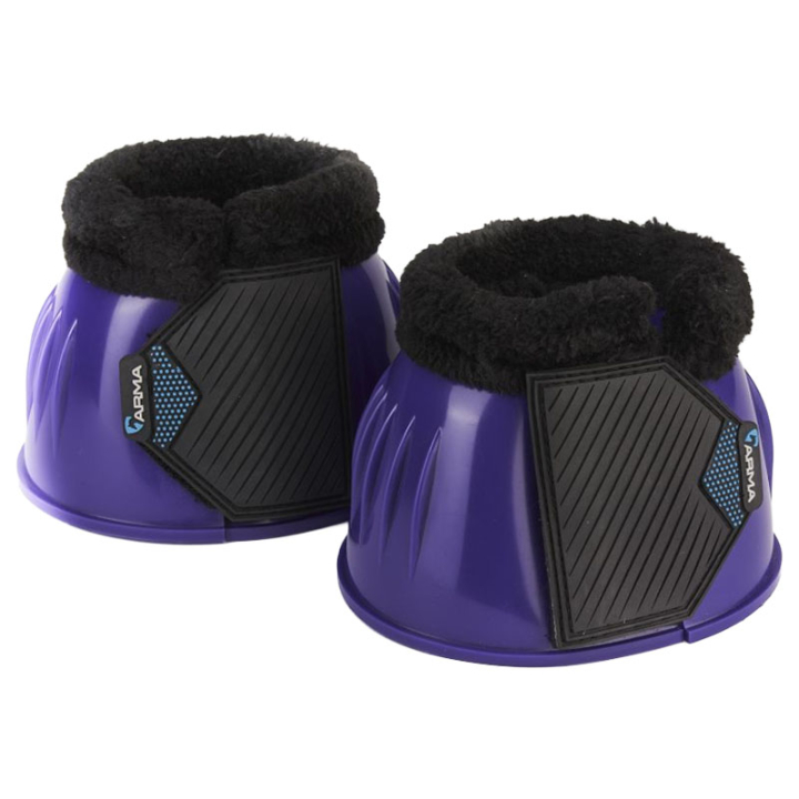 Springschoenen Glossy PVC Fleece Paars in de groep Paardenuitrusting / Beenbeschermers & Bandages / Springschoenen bij Equinest (SH1028433PPU_r)