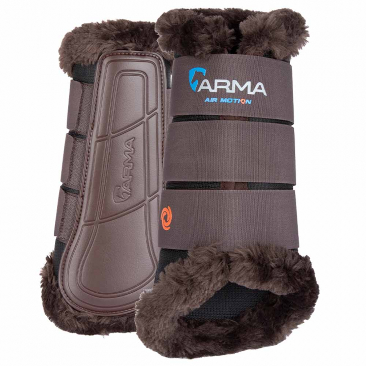 Beenbeschermers Air Motion Supafleece Bruin in de groep Paardenuitrusting / Beenbeschermers & Bandages / Beenbeschermers & Dressuurbeschermers bij Equinest (SH104700BR_r)