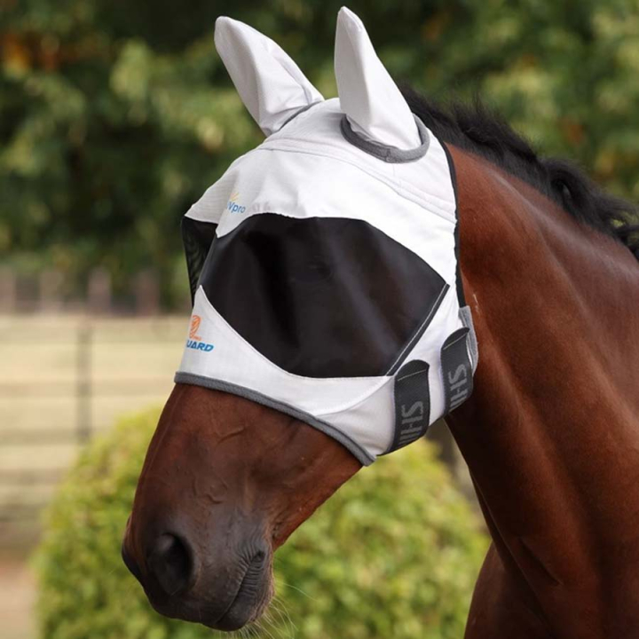 Vliegenmasker Sun Shade with Ears Wit in de groep Vliegbescherming / Vliegenmaskers bij Equinest (SH108750WH_r)