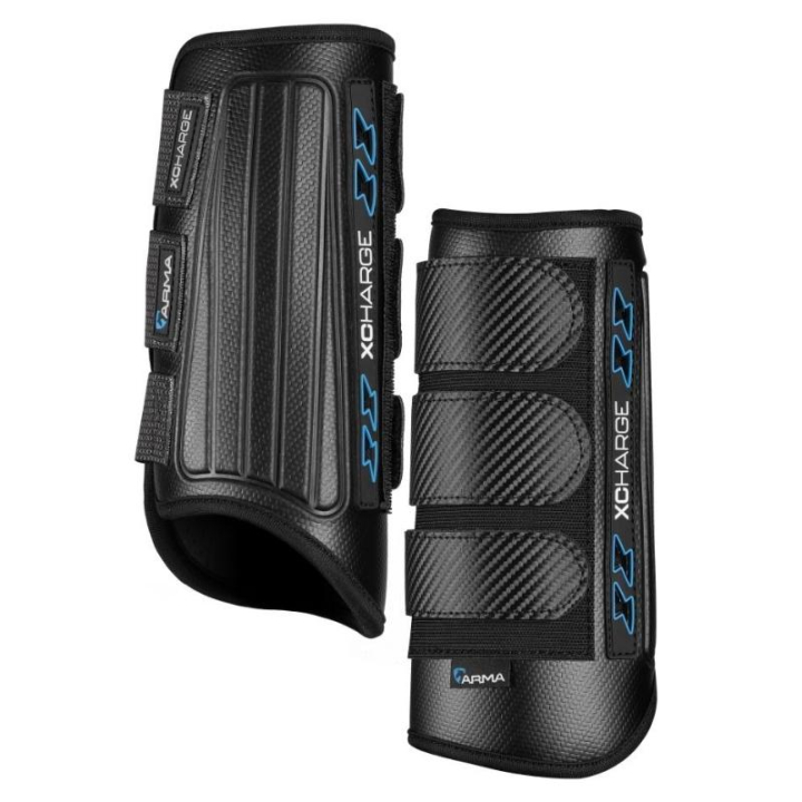 Eventingbeschermers Voor Carbon XC Zwart in de groep Paardenuitrusting / Beenbeschermers & Bandages bij Equinest (SH112000BA_r)